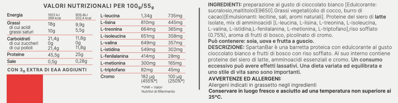 Gusto Cioccolato bianco e frutti di bosco